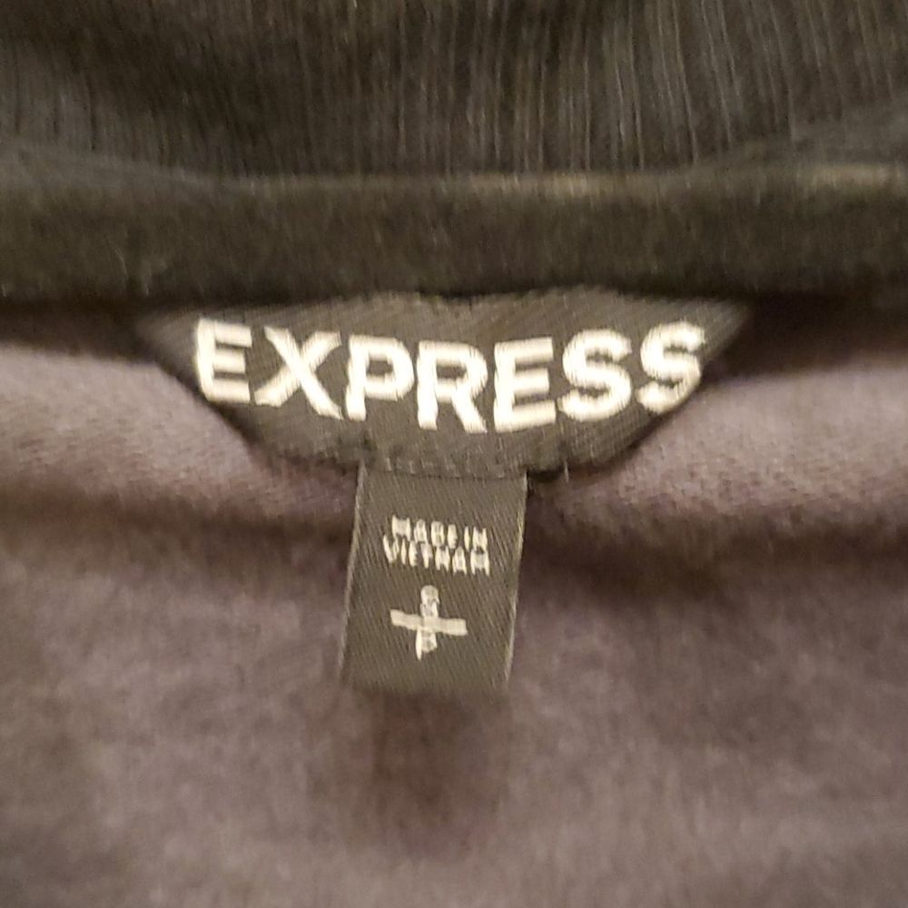 EXPRESS Gray/Black Leopard Moto Jacket - Small‎ - Picture 8 of 9